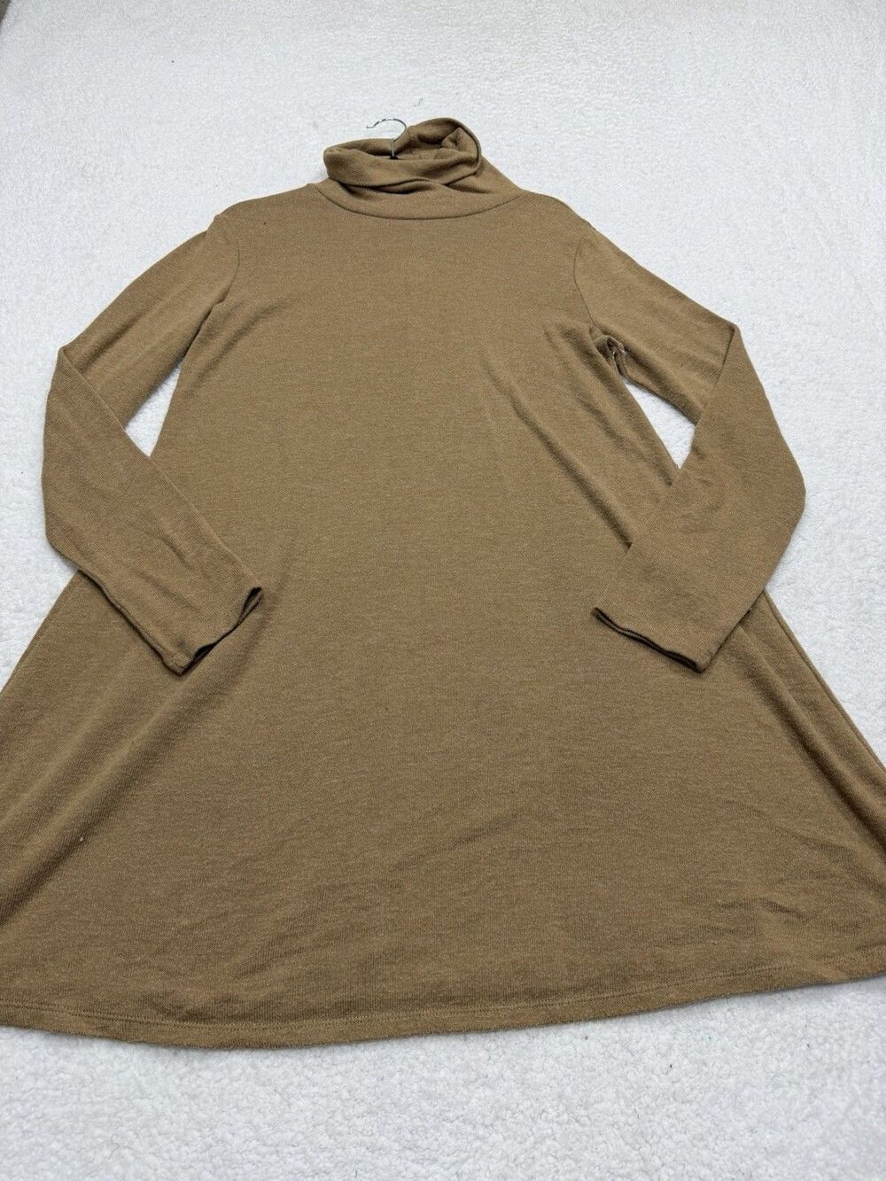 Old Navy Mini Sweater Dress High Neck Brown Women Stretchy Preppy Large